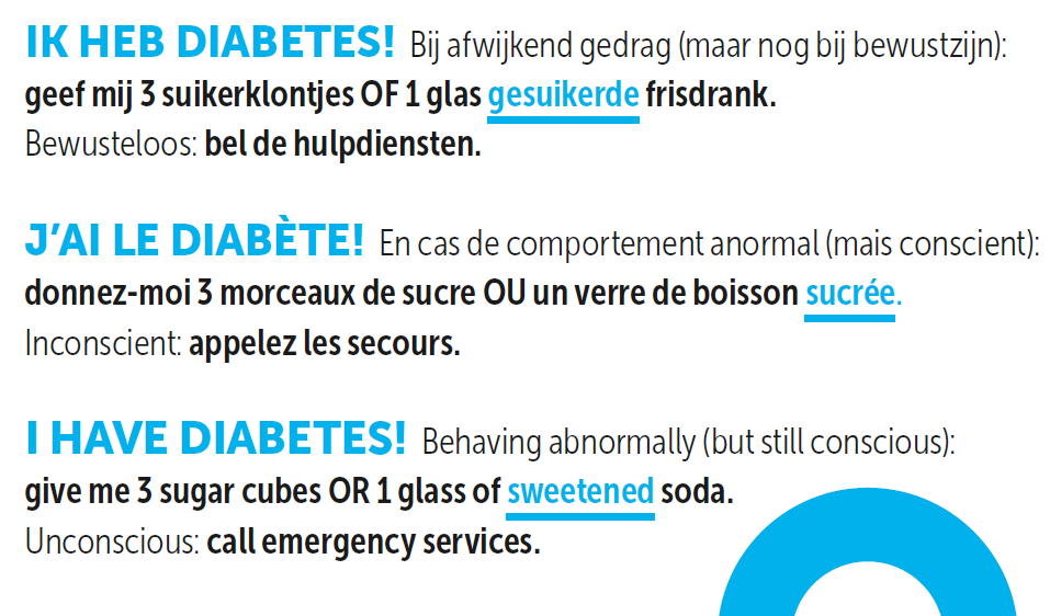 diabetes ID kaartje