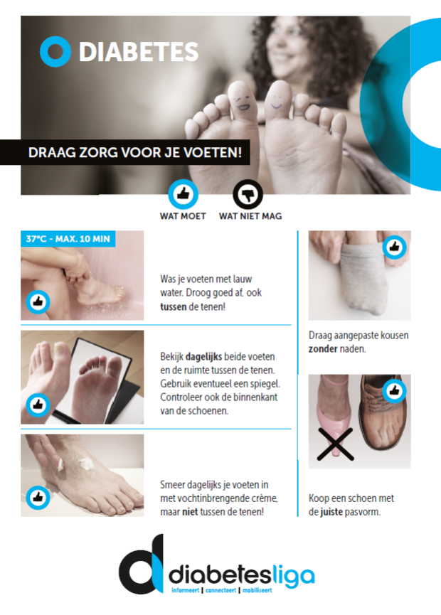 draag zorg voor je voeten diabetes liga