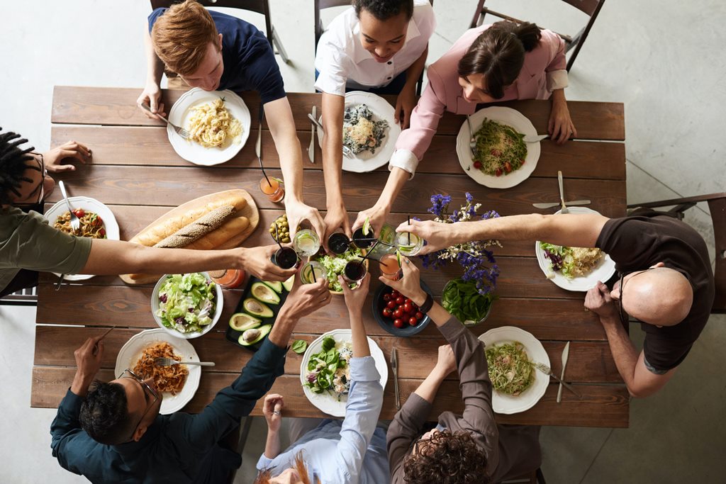 uit eten gaan food sharing diabetes