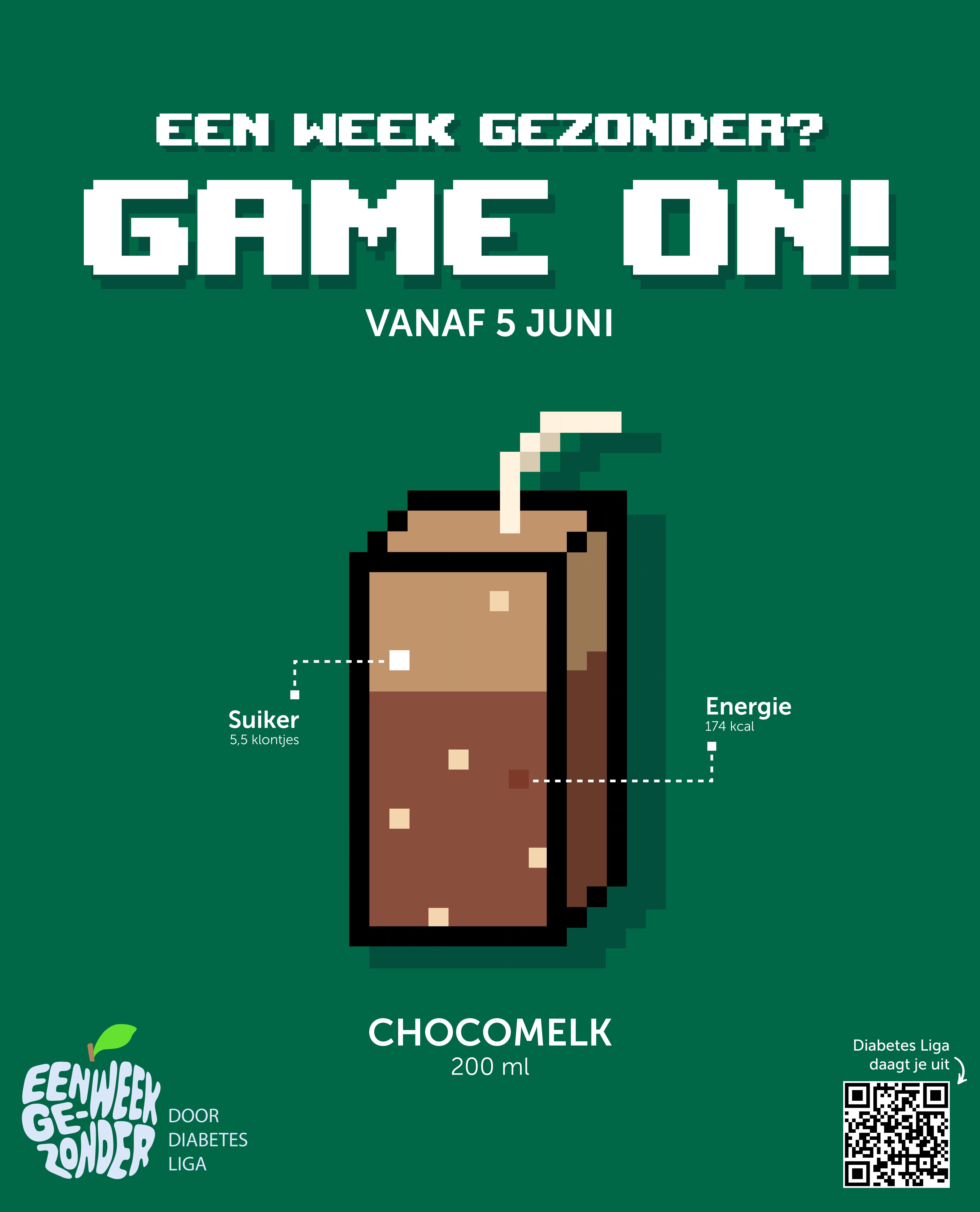 Campagnebeeld chocomelk een week gezonder 2023