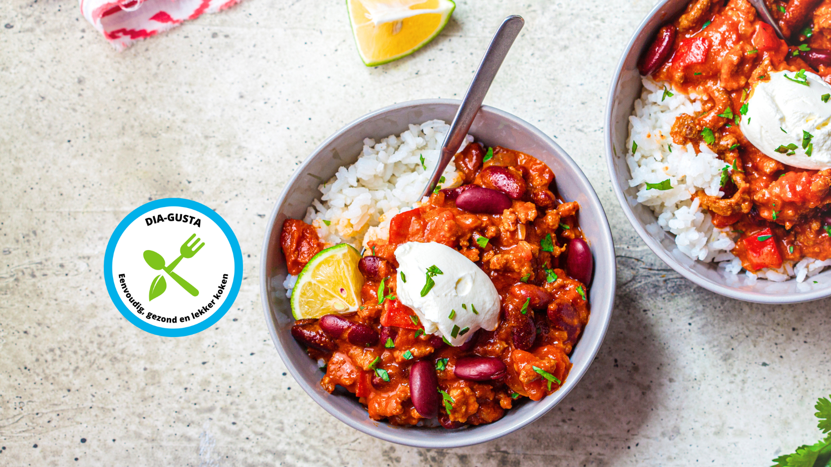 Chili con carne Volkoren rijst