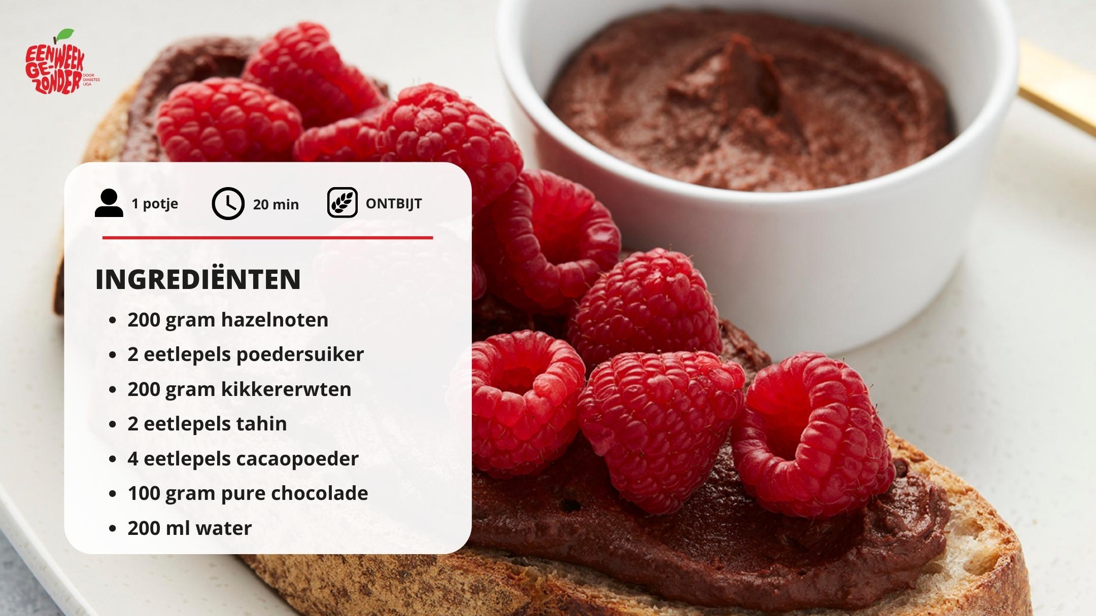 ingrediënten choco