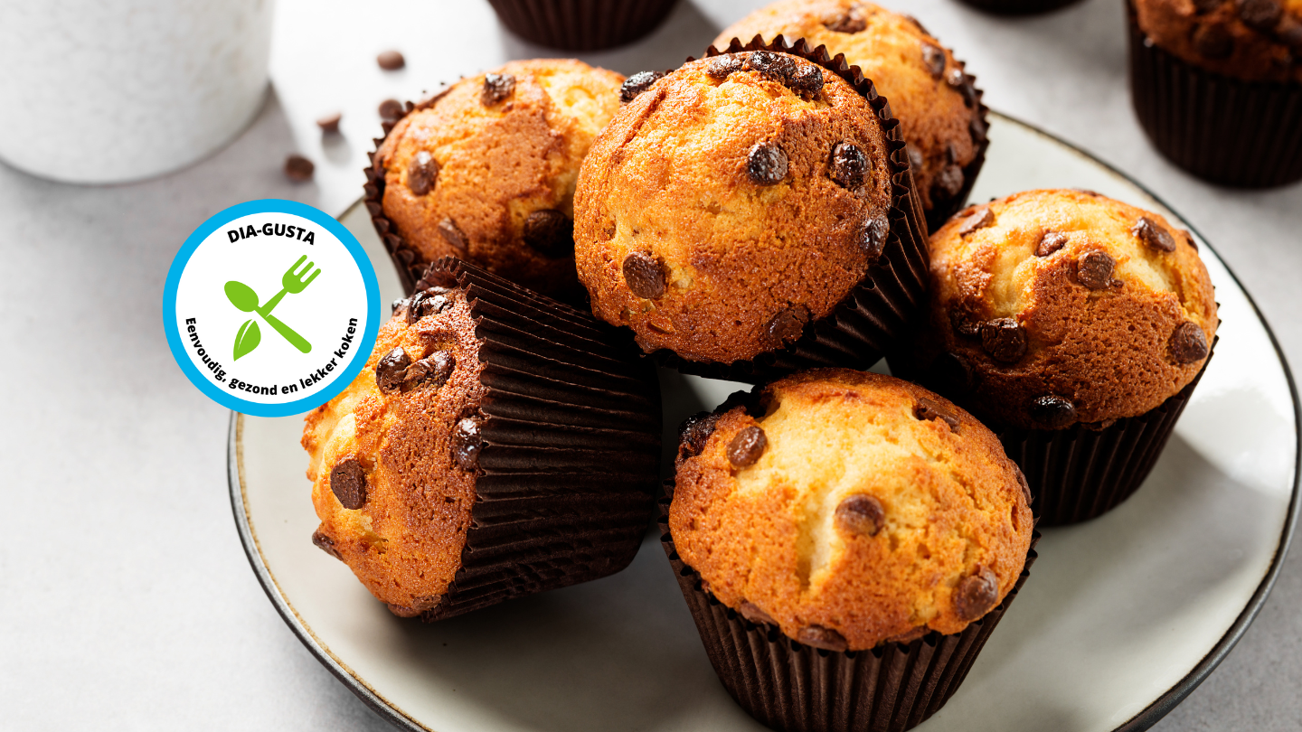 header chocolate chip muffins