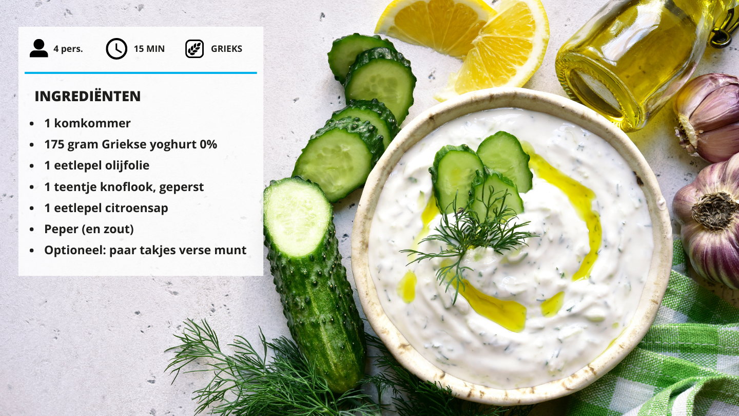 Ingrediënten tzatziki EWG 2023