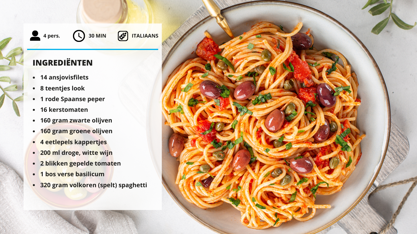 spaghetti puttanesca ingrediënten