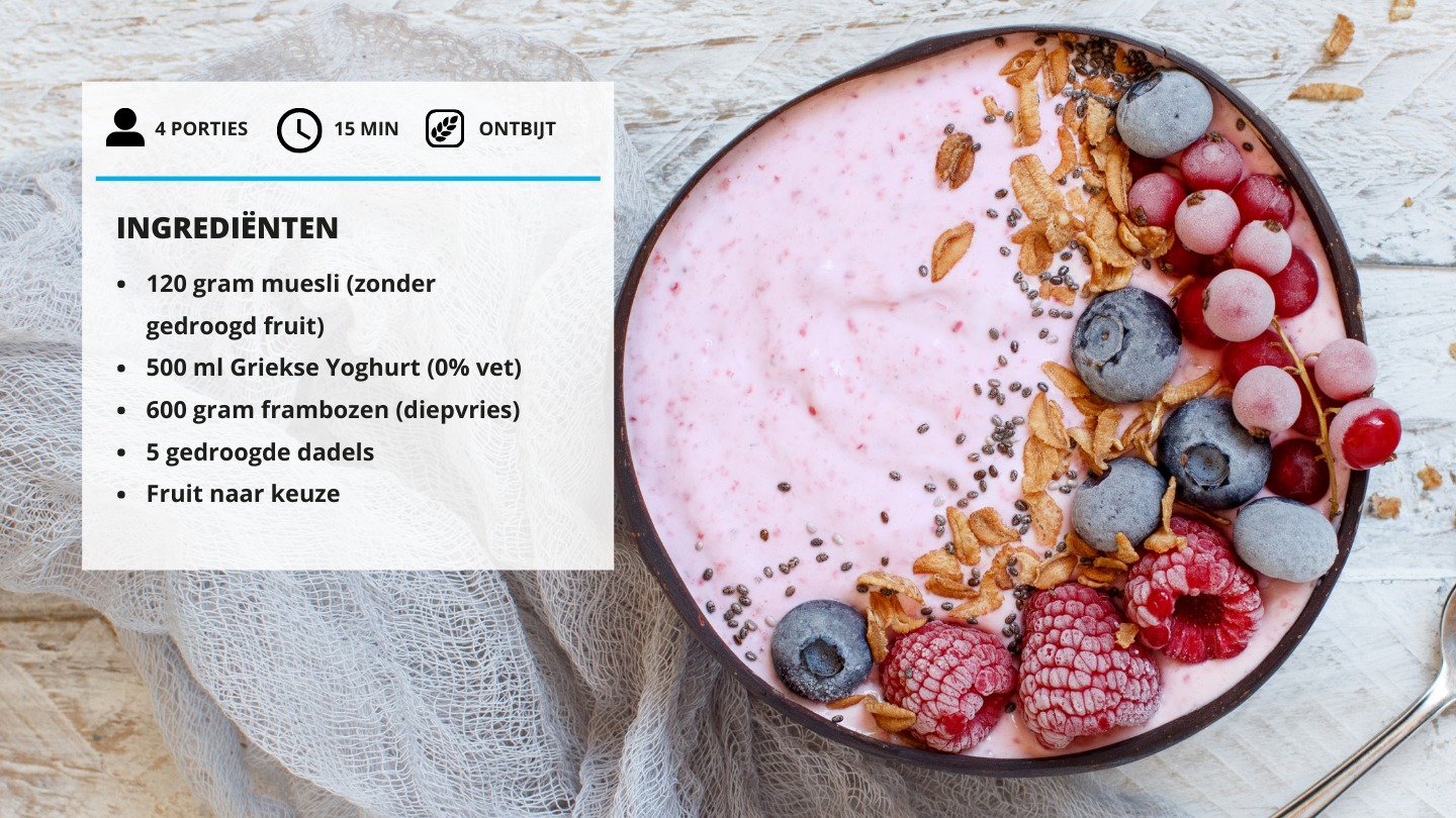 Ingrediënten smoothiebowl