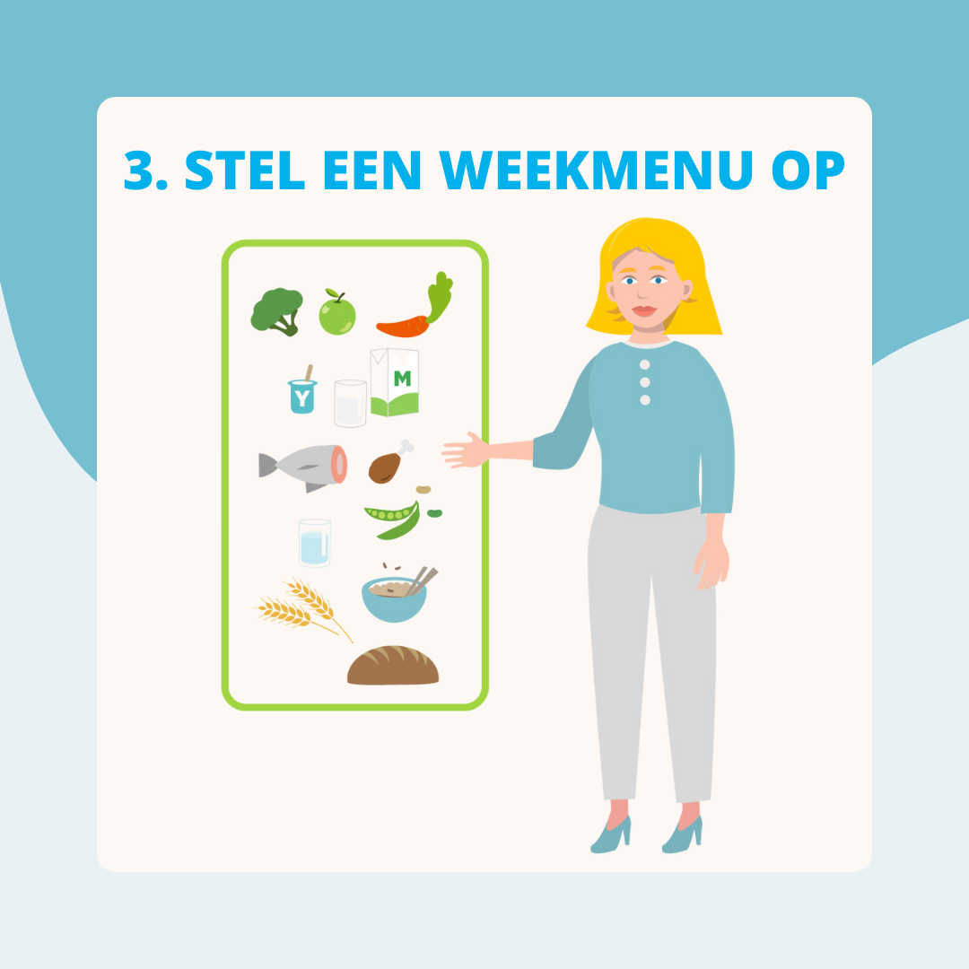 Tip 4 op kot met een weekmenu