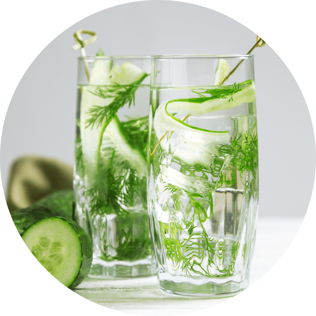 Mocktail komkommer en dille