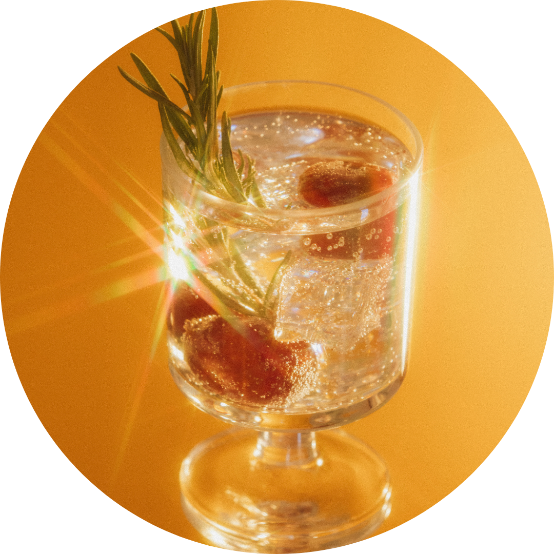 Visual mocktails verschillende glazen