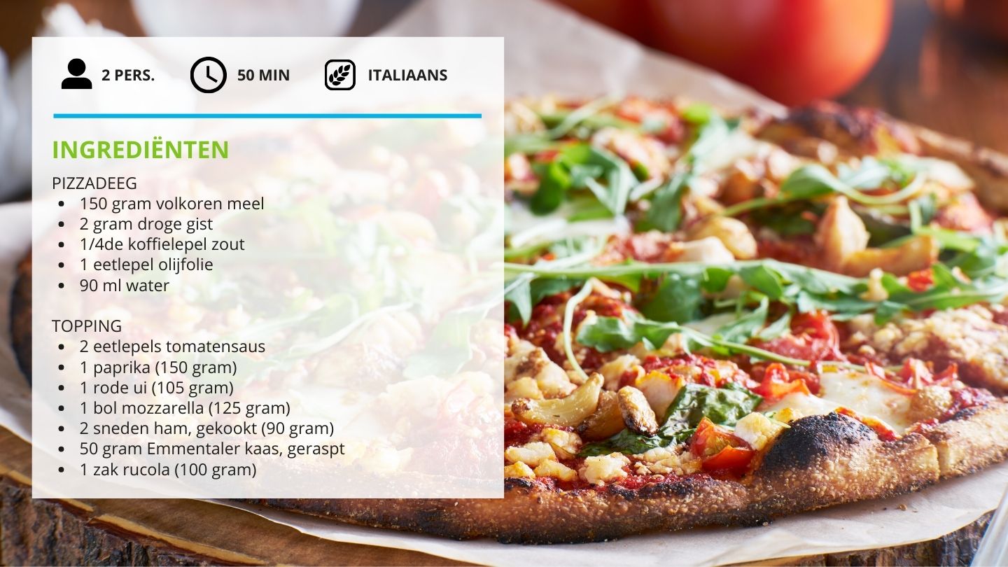 ingrediënten volkoren pizza