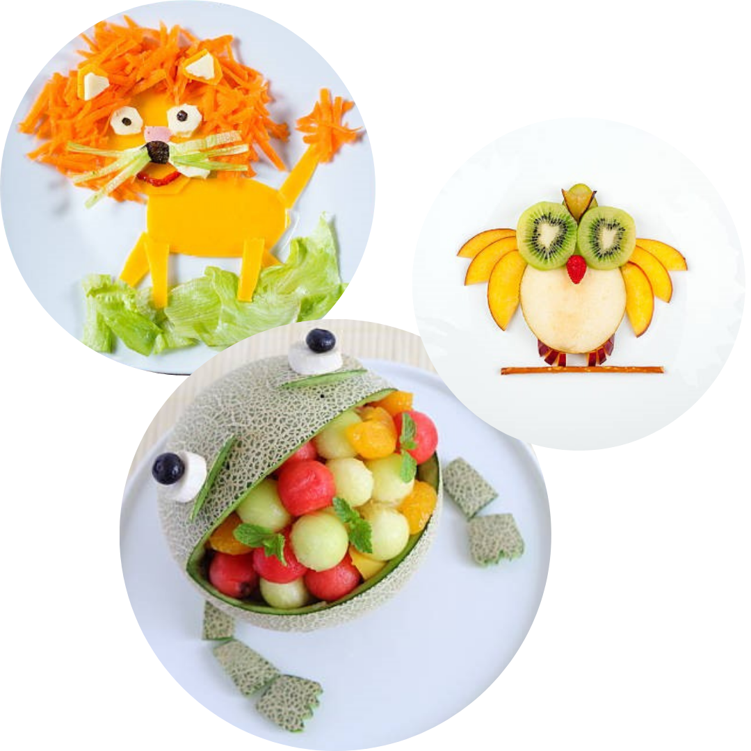 Voedselkunst kinderen een week gezonder