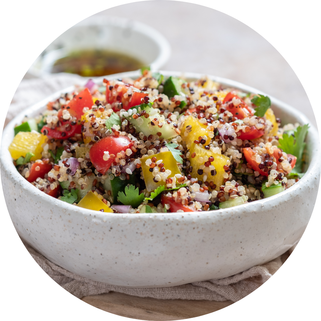 Salade met groenten en quinoa