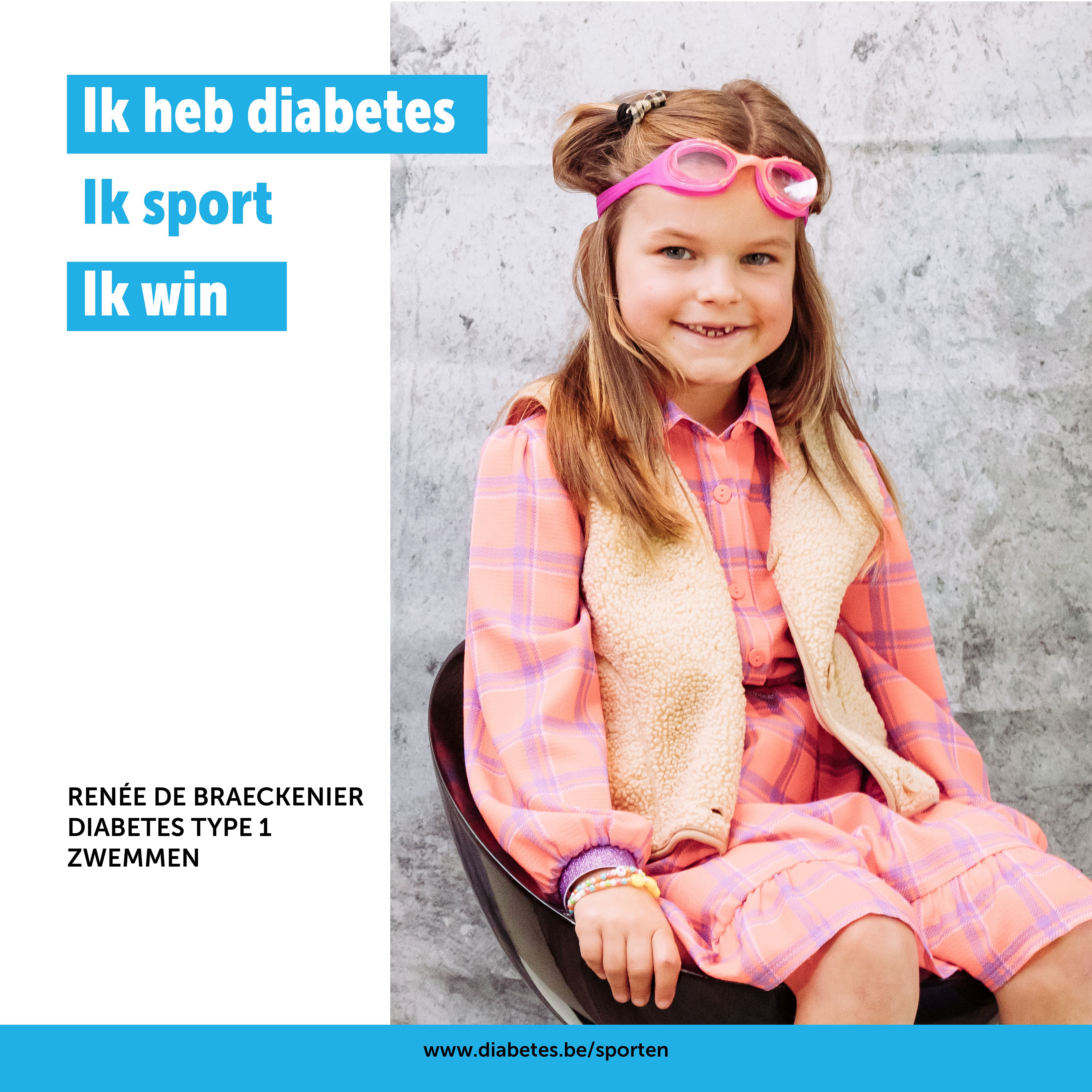 Diabetes en sporten, het verhaal van Renée die zwemt met diabetes type 1