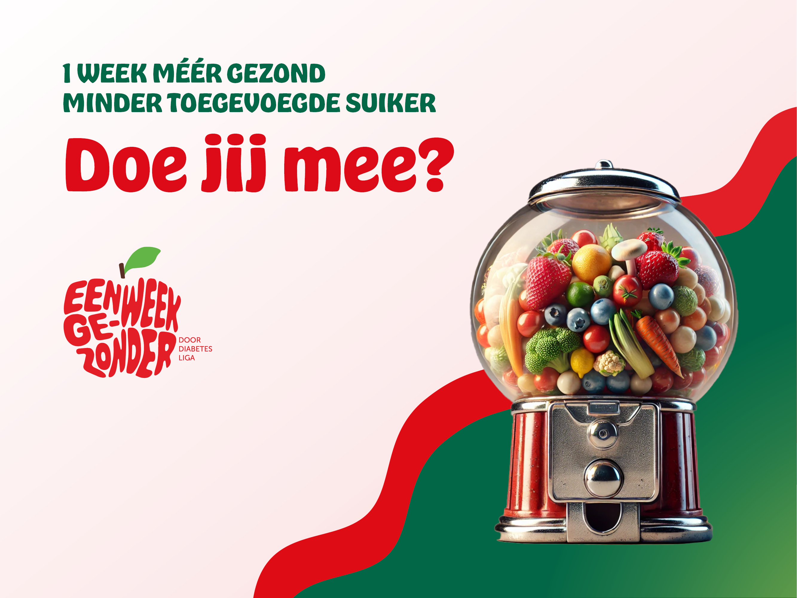 Een Week Gezonder minder suiker eten banner