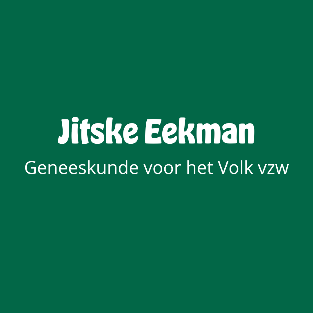 Jitske Eekman Geneeskunde voor het Volk