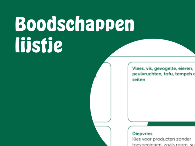 Boodschappenlijstje Een Week Gezonder